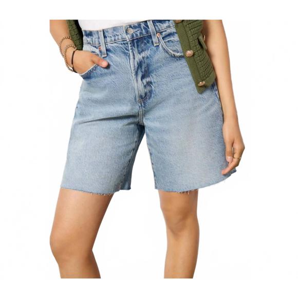 Pistola Kaylee High Rise Pinched Loose Straight Short- Boulder